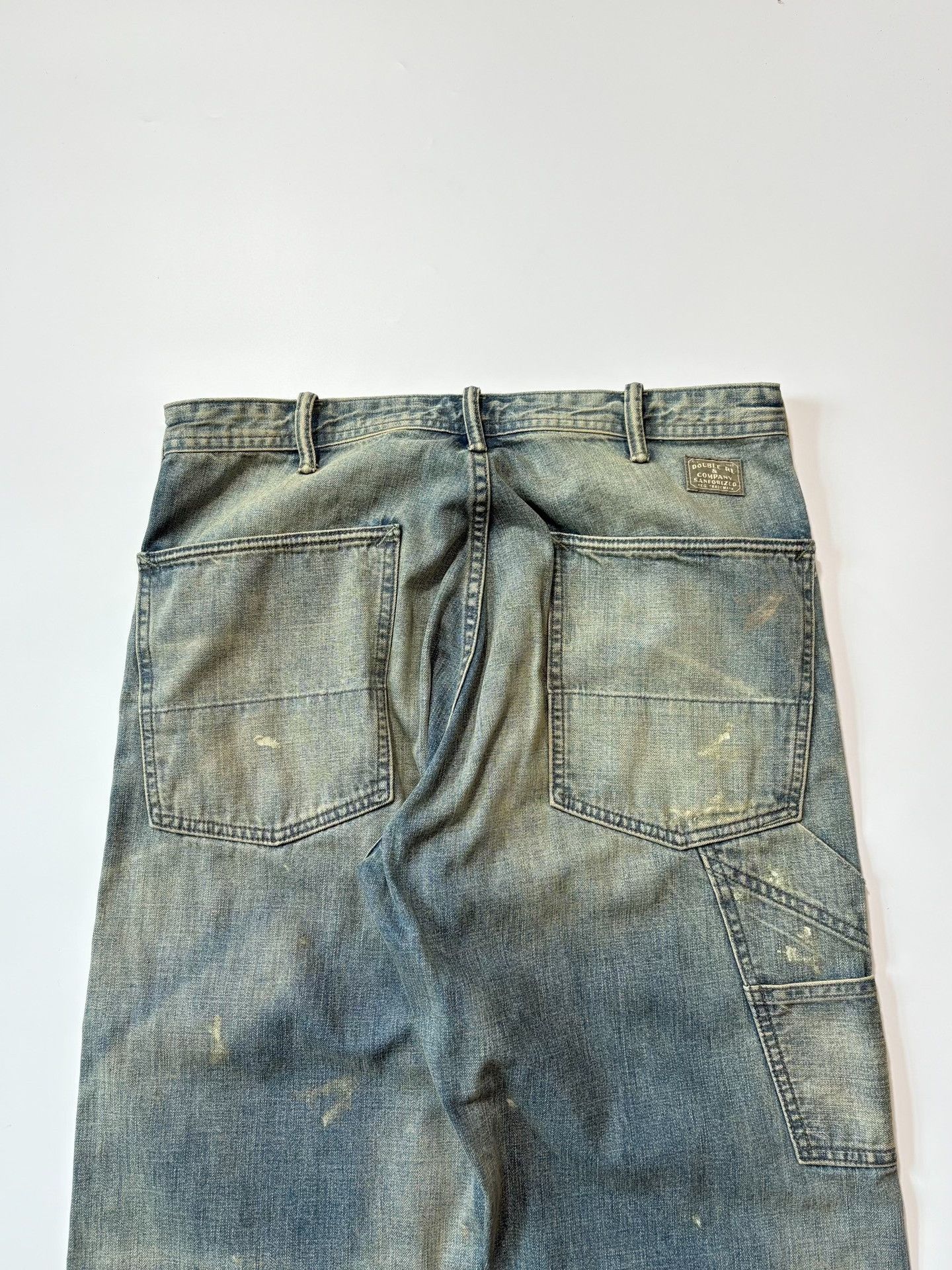 RRL Ralph Lauren RRL Double RL Vintage Oiled Distressed Jeans Size US 32 / EU 48 - 6 Thumbnail