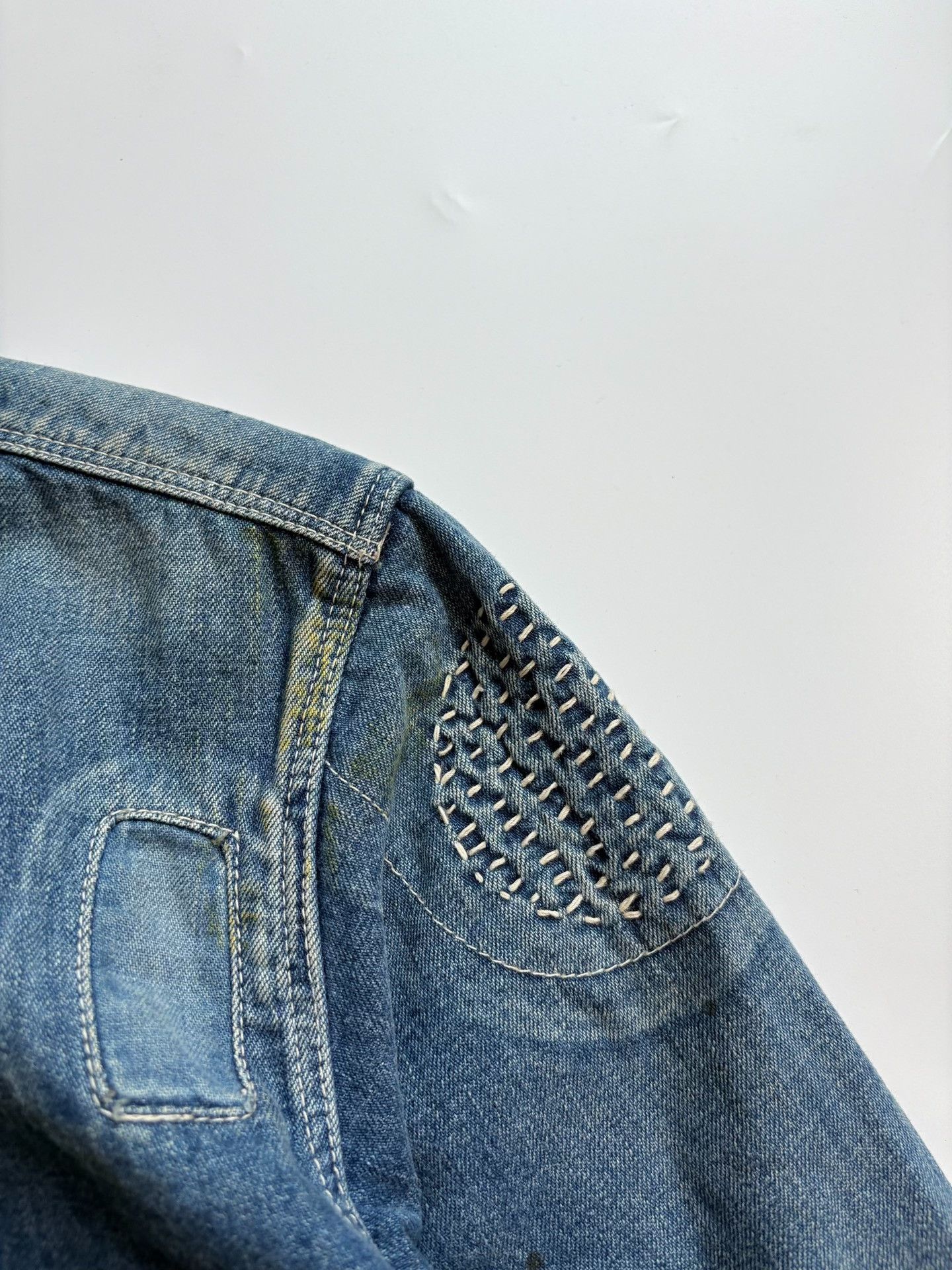 Maison MIHARA YASUHIRO Miharayasuhiro Distressed Denim Shirt Size US S / EU 44-46 / 1 - 3 Thumbnail