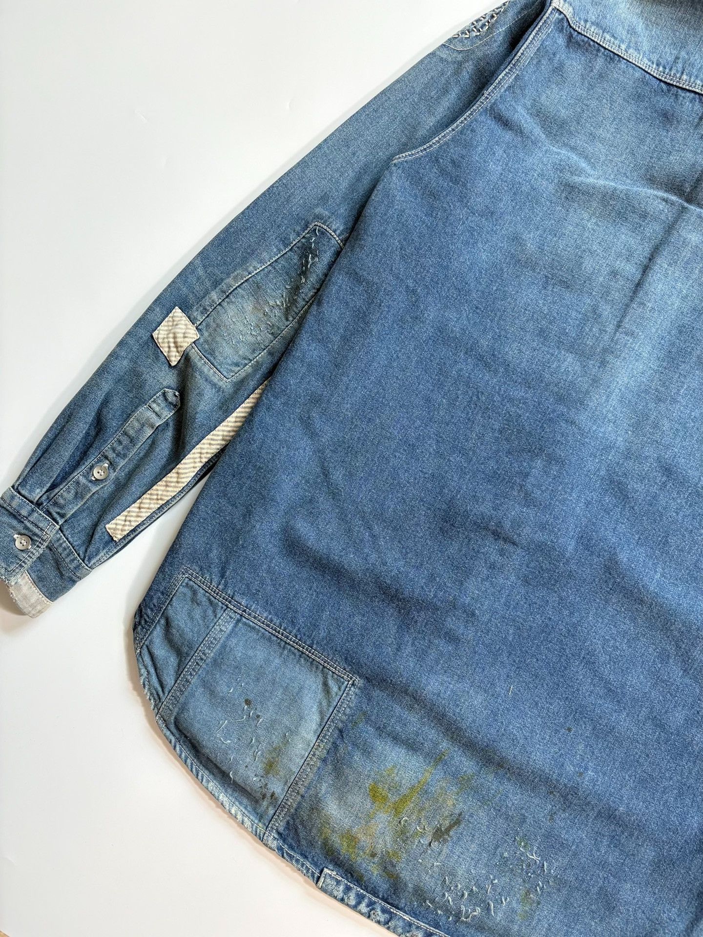 Maison MIHARA YASUHIRO Miharayasuhiro Distressed Denim Shirt Size US S / EU 44-46 / 1 - 8 Thumbnail