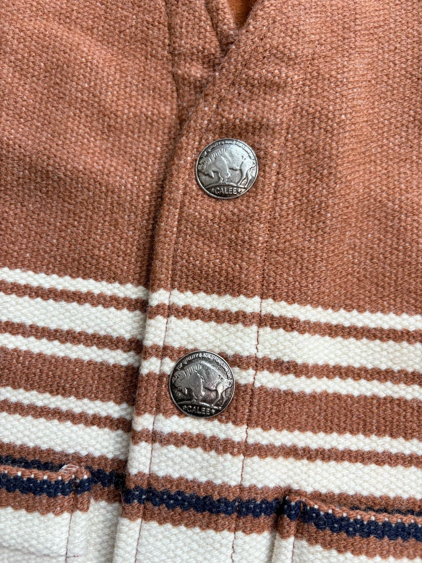 CAL O LINE CALEE Silver Buckle Carpet Fabric Vest Size US S / EU 44-46 / 1 - 5 Thumbnail