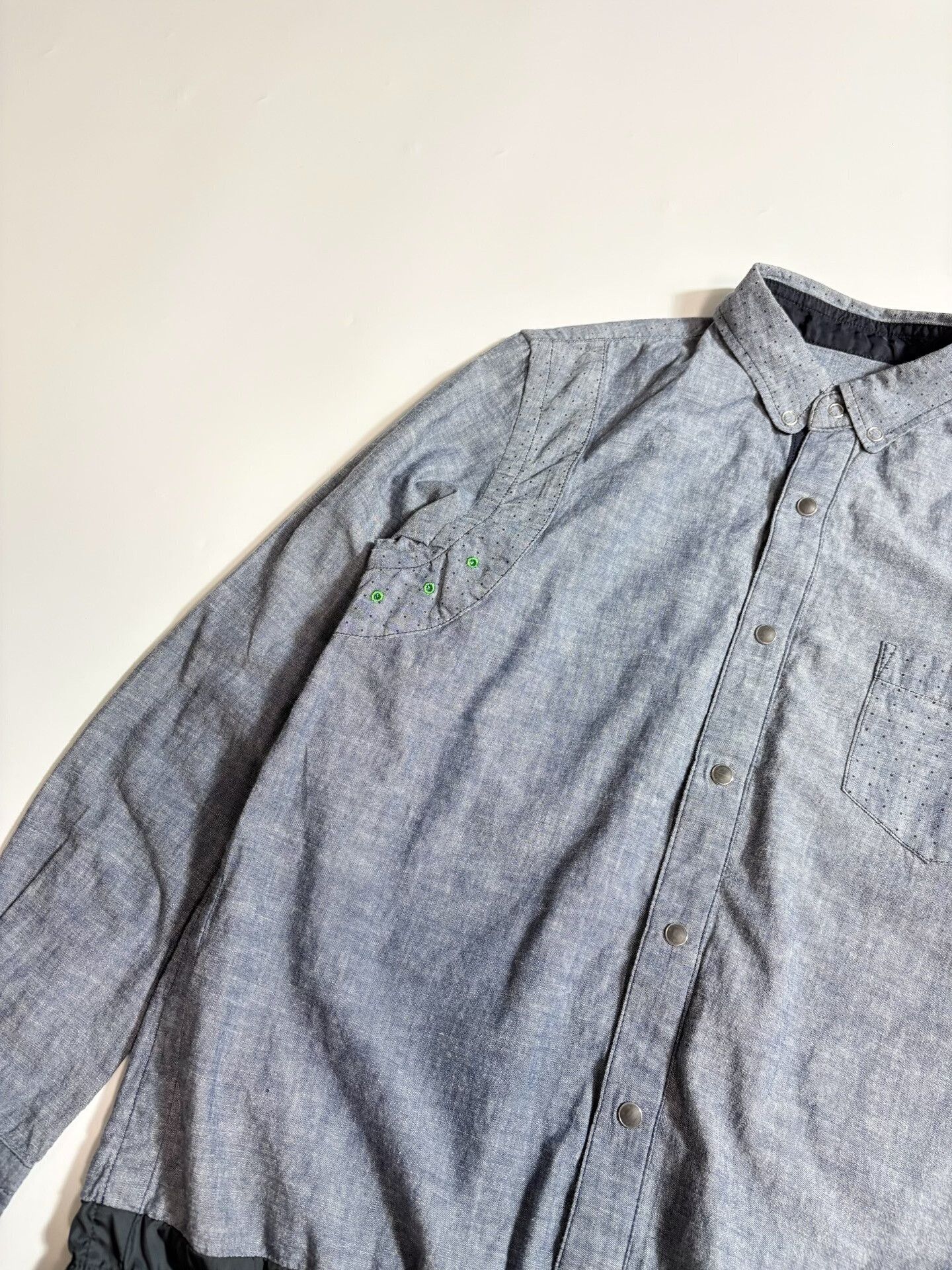 Sacai SACAI Patchwork Shirt Size US S / EU 44-46 / 1 - 3 Thumbnail