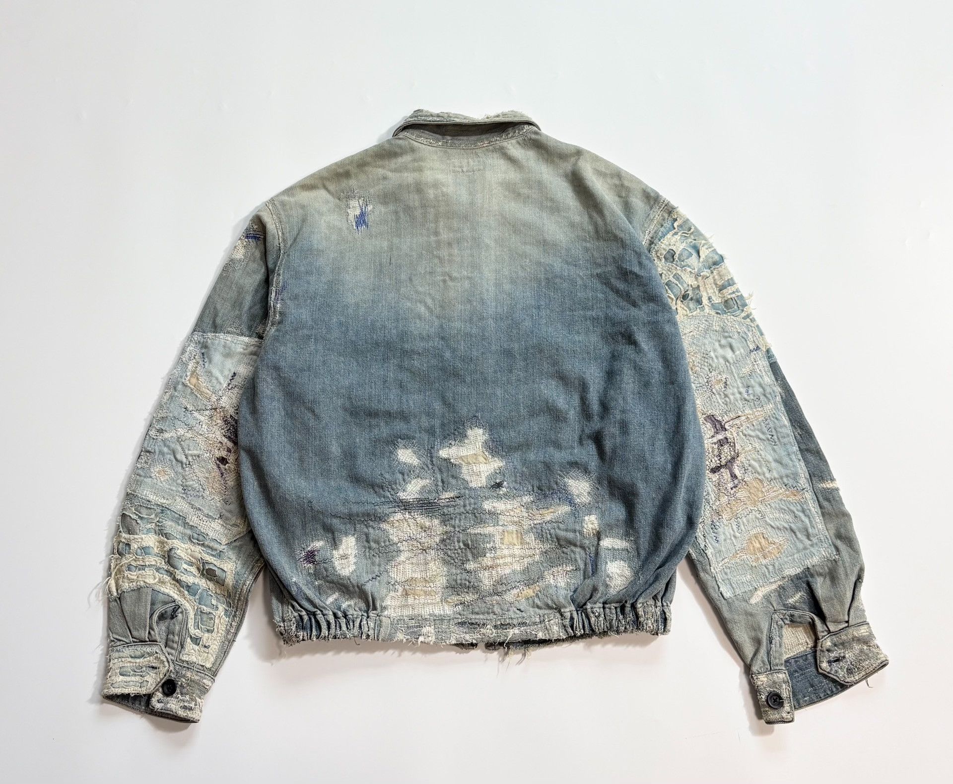 Kapital KAPITAL BORO Distressed Denim Jacket Size US L / EU 52-54 / 3 - 5 Thumbnail