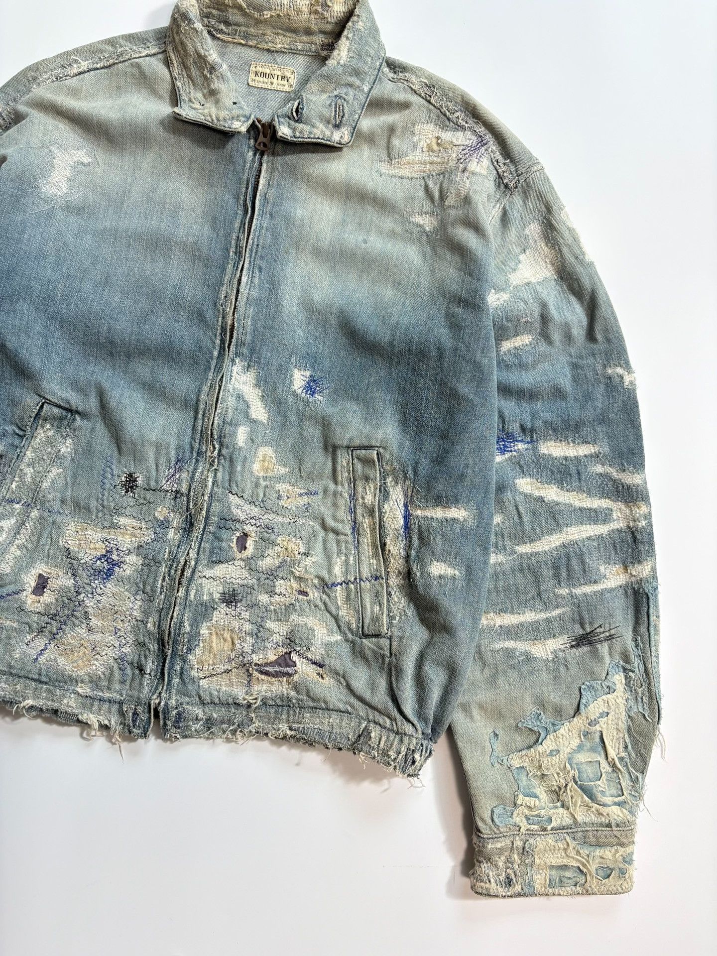 Kapital KAPITAL BORO Distressed Denim Jacket Size US L / EU 52-54 / 3 - 2 Thumbnail