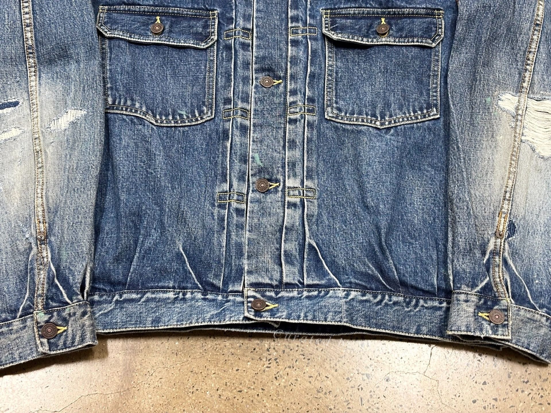 Visvim Visvim 21AW D1006 Denim Jacket Size US XL / EU 56 / 4 - 6 Thumbnail