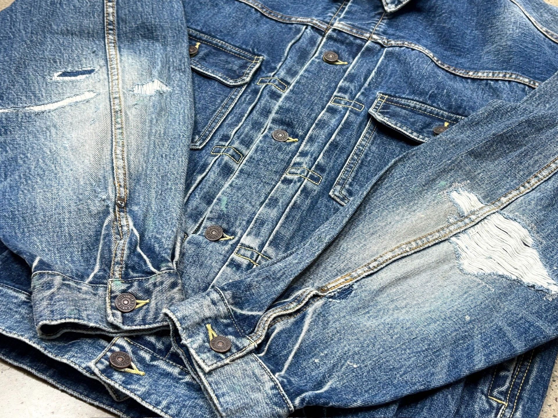 Visvim Visvim 21AW D1006 Denim Jacket Size US XL / EU 56 / 4 - 7 Thumbnail