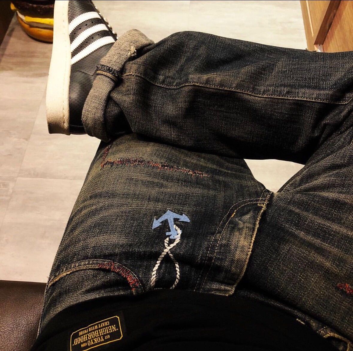 Neighborhood NEIGHBORHOOD 09ex Red Anchor Jeans Size US 30 / EU 46 - 4 Thumbnail