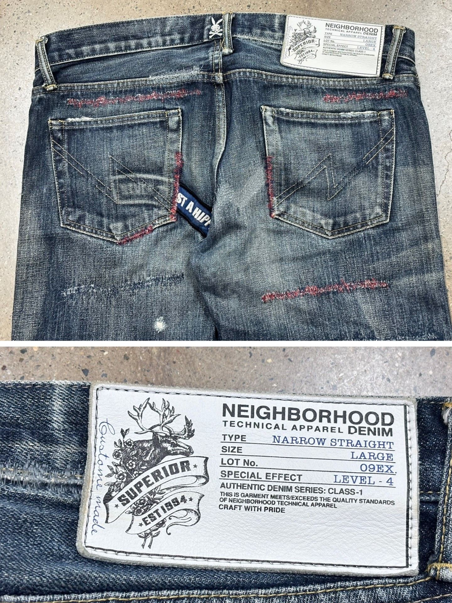 Neighborhood NEIGHBORHOOD 09ex Red Anchor Jeans Size US 30 / EU 46 - 8 Thumbnail
