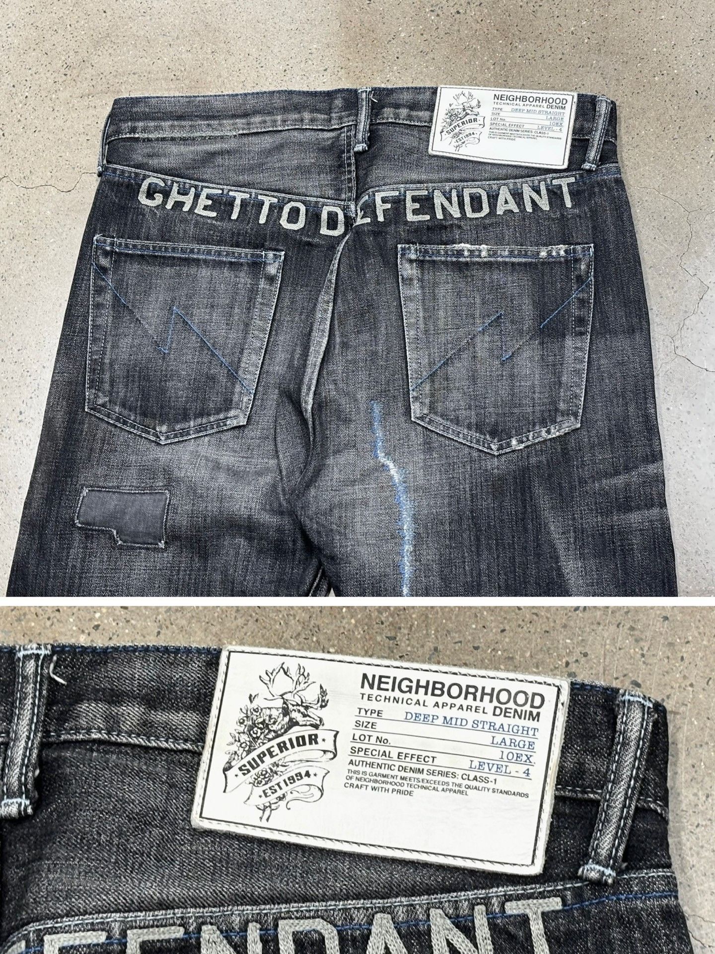 Neighborhood NBHD 10ex Glory Savage Jeans Size US 30 / EU 46 - 7 Thumbnail