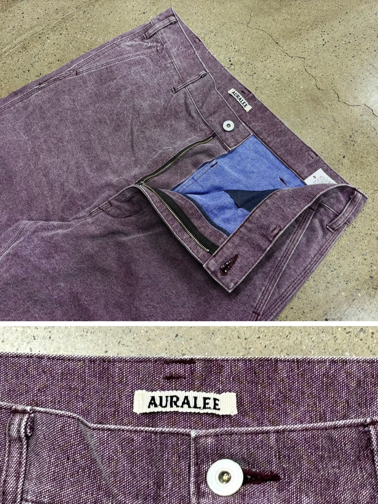 Auralee AURALEE Washed Organic Canvas Pants Size US 26 / EU 42 - 5 Thumbnail