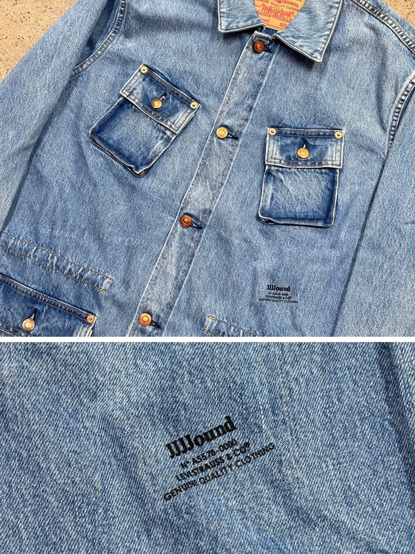 Levi's Levi's x JJJJound SS23 Denim Jacket Size US L / EU 52-54 / 3 - 8 Thumbnail