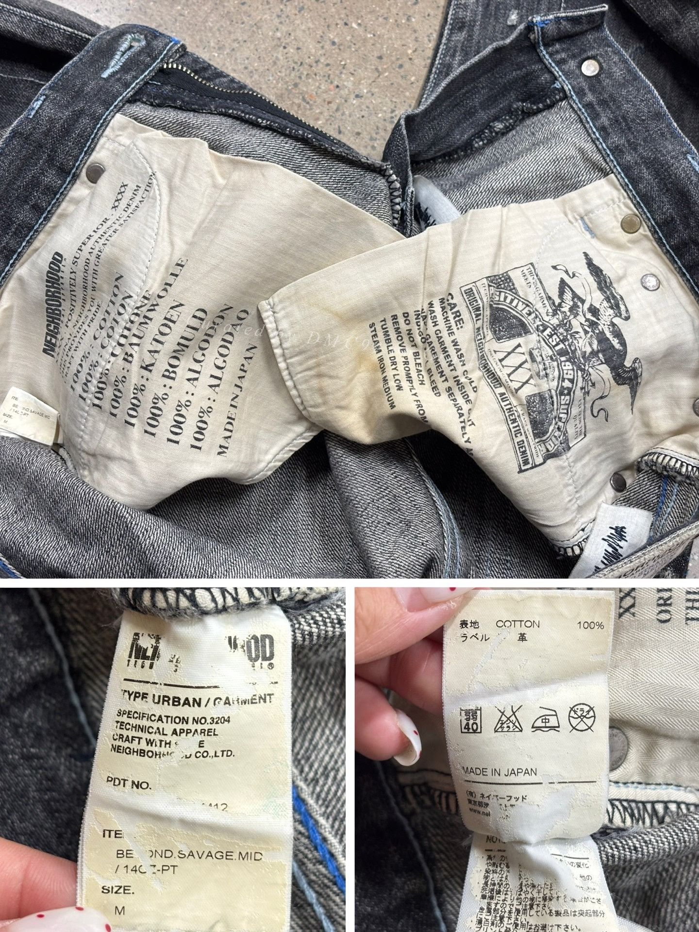 Neighborhood NBHD 10ex Distressed Denim Jeans Size US 26 / EU 42 - 8 Thumbnail