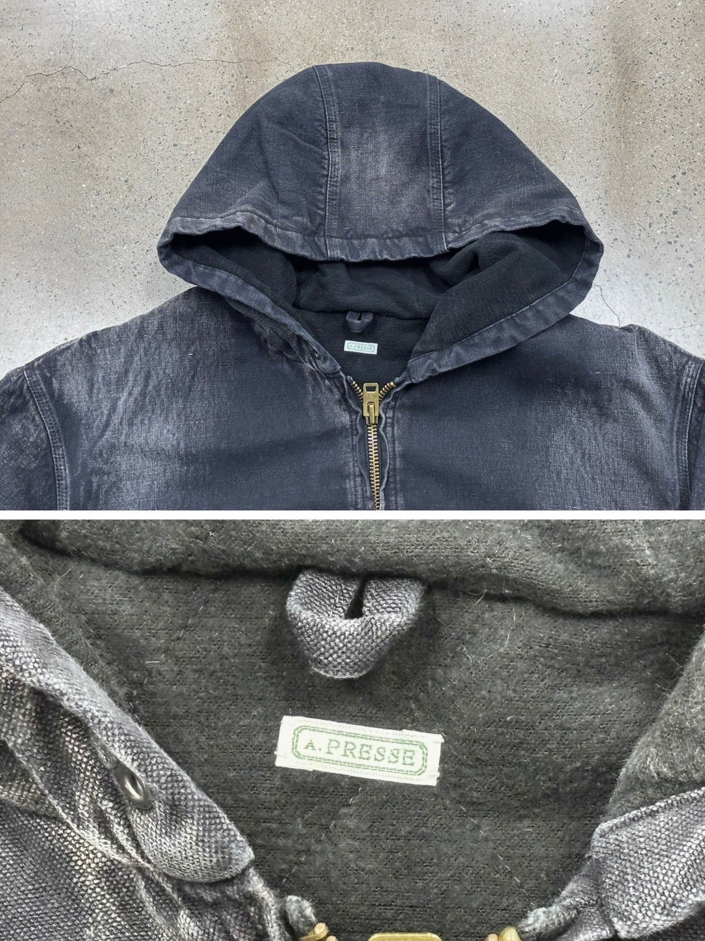 A.PRESSE A.PRESSE Silk Linen Hooded Parka Size US XL / EU 56 / 4 - 4 Thumbnail