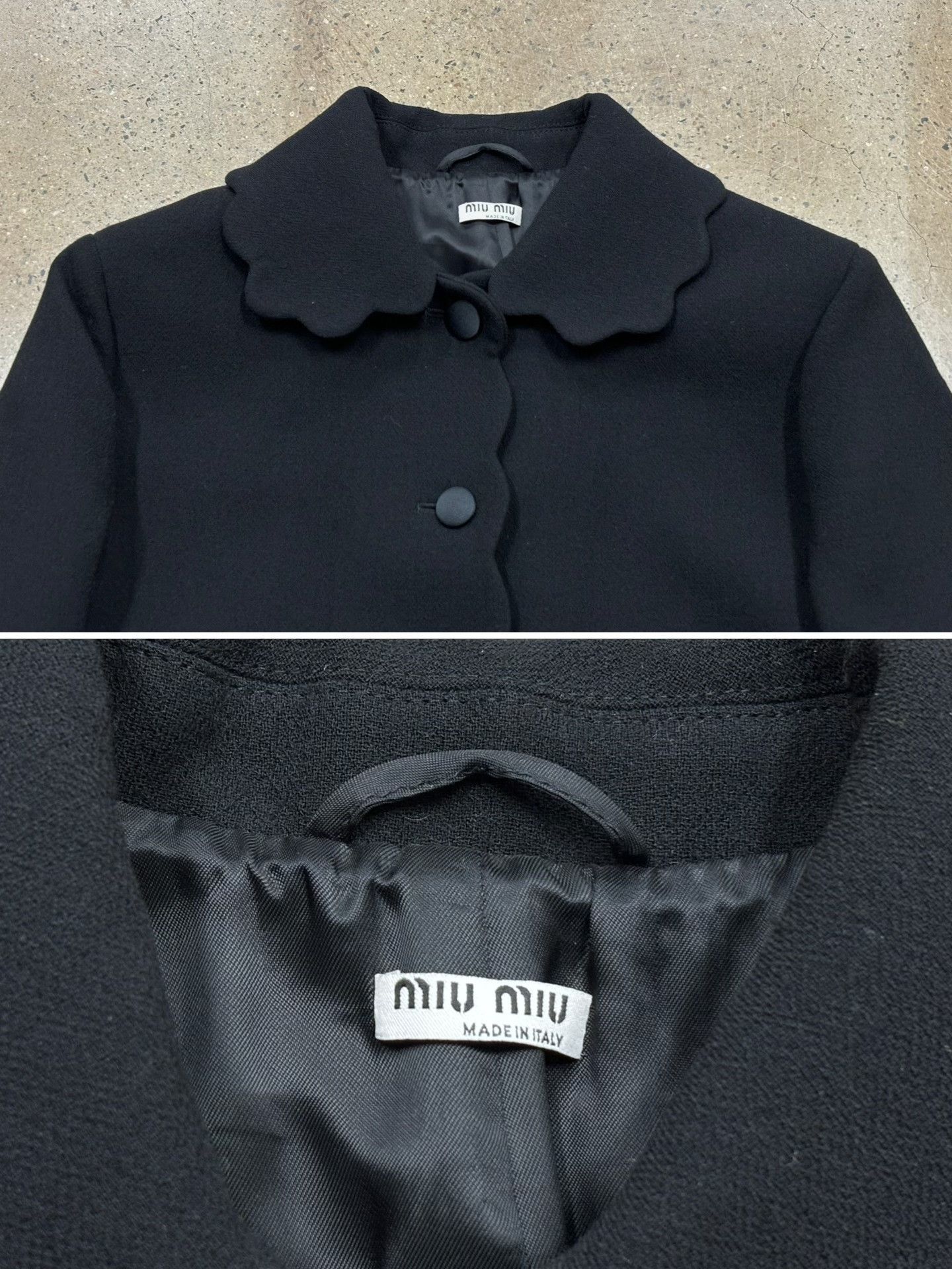 Miu Miu Miu Miu Single Breasted Scallop-Edge Wool Jacket Size M / US 6-8 / IT 42-44 - 4 Thumbnail