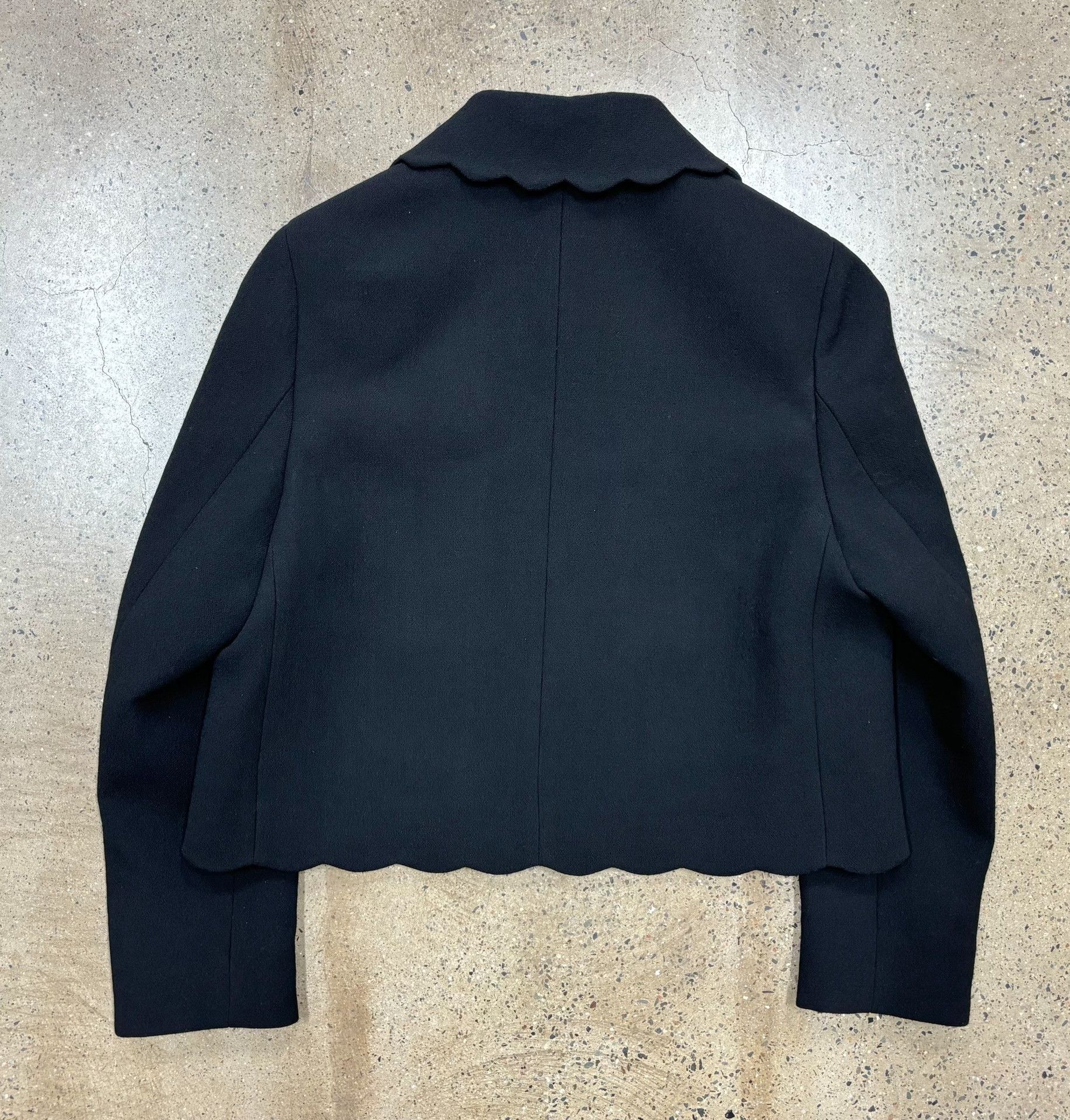 Miu Miu Miu Miu Single Breasted Scallop-Edge Wool Jacket Size M / US 6-8 / IT 42-44 - 2 Thumbnail