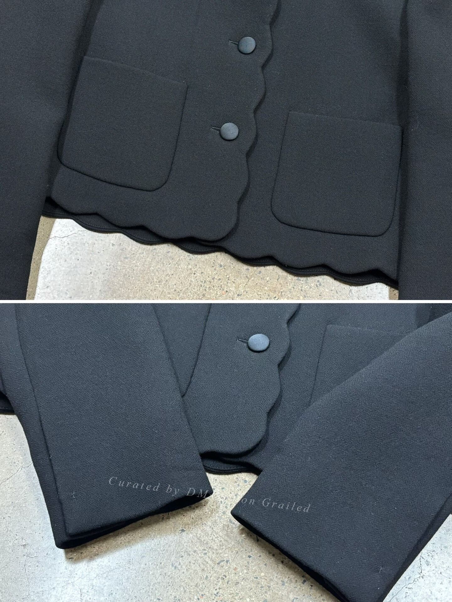 Miu Miu Miu Miu Single Breasted Scallop-Edge Wool Jacket Size M / US 6-8 / IT 42-44 - 5 Thumbnail