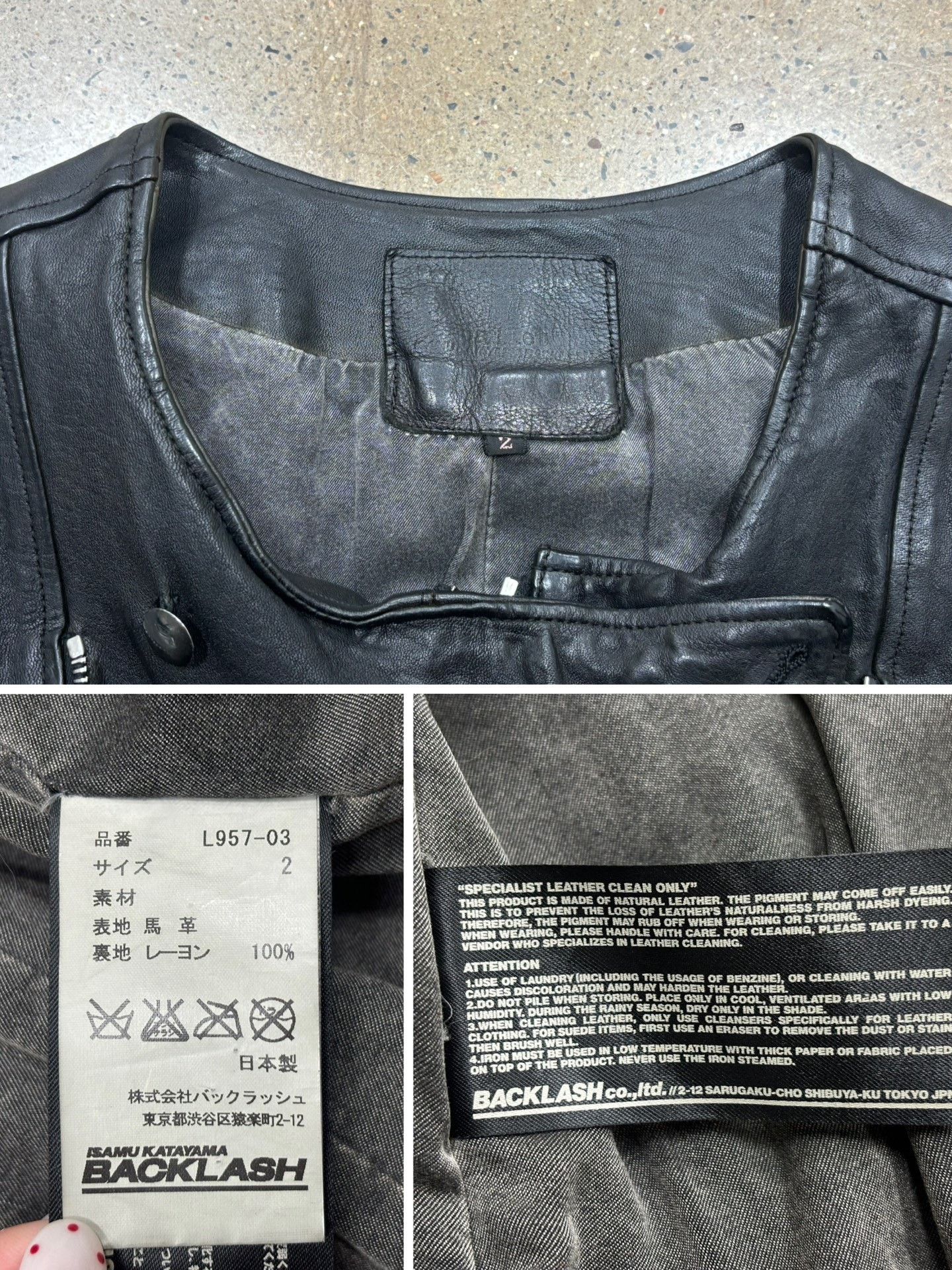 Other Isamu Katayama Backlash Horsehide Zip Jacket Size US M / EU 48-50 / 2 - 9 Thumbnail