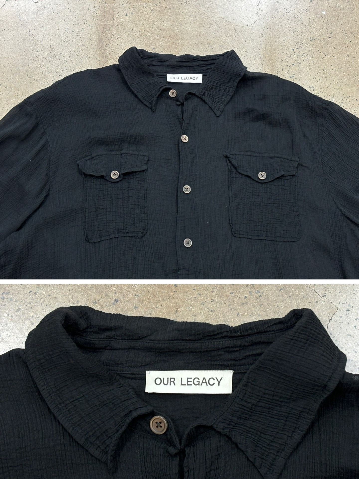Our Legacy Our Legacy Hollow Out Short Sleeve Shirt Size US M / EU 48-50 / 2 - 4 Thumbnail