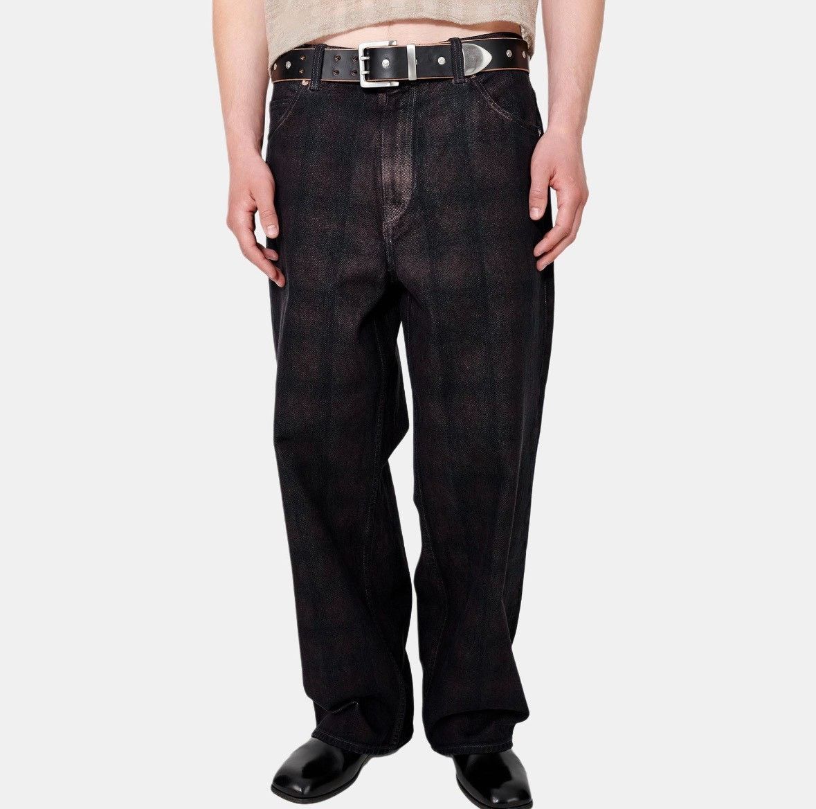 Our Legacy Our Legacy SS23 Black Hidden Plaid Jeans Size US 28 / EU 44 - 4 Thumbnail