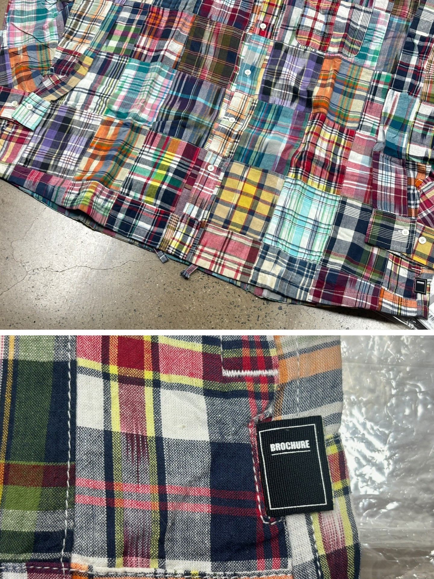 Beams Japan BROCHURE Madras Patchwork Shirt Size US L / EU 52-54 / 3 - 6 Thumbnail