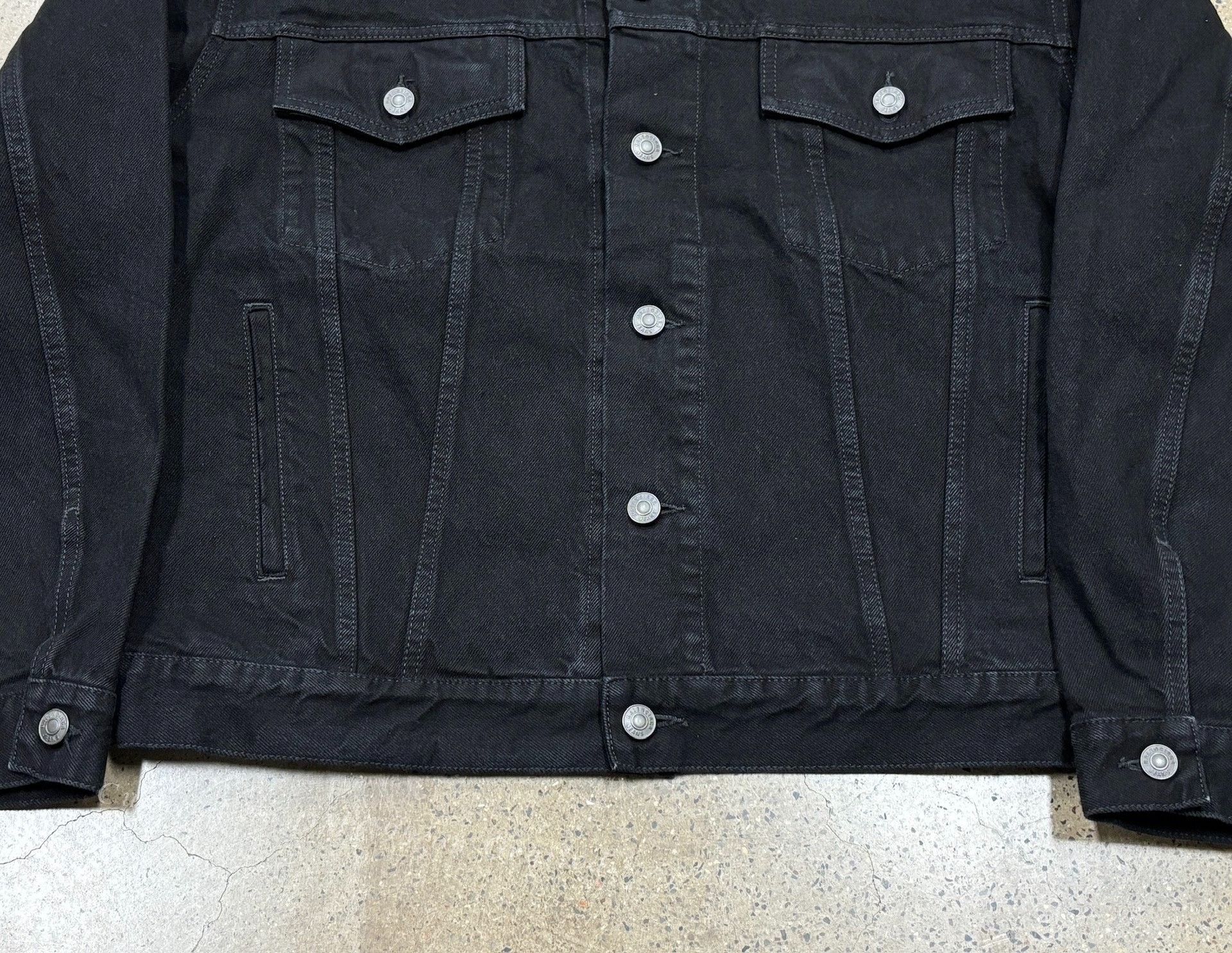 Balenciaga Balenciaga Crystal Oversized Denim Jacket Size US L / EU 52-54 / 3 - 7 Thumbnail