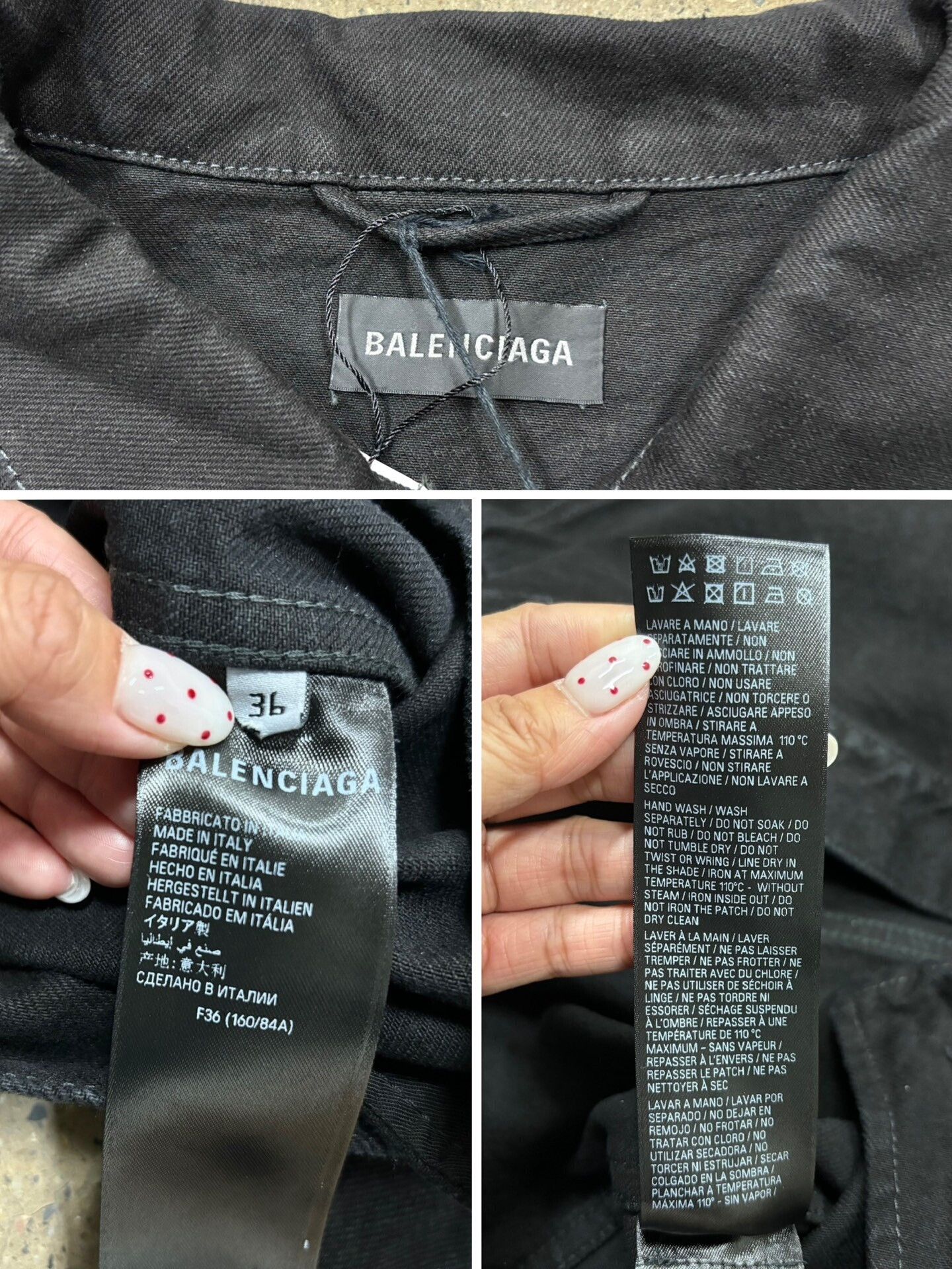 Balenciaga Balenciaga Crystal Oversized Denim Jacket Size US L / EU 52-54 / 3 - 8 Thumbnail