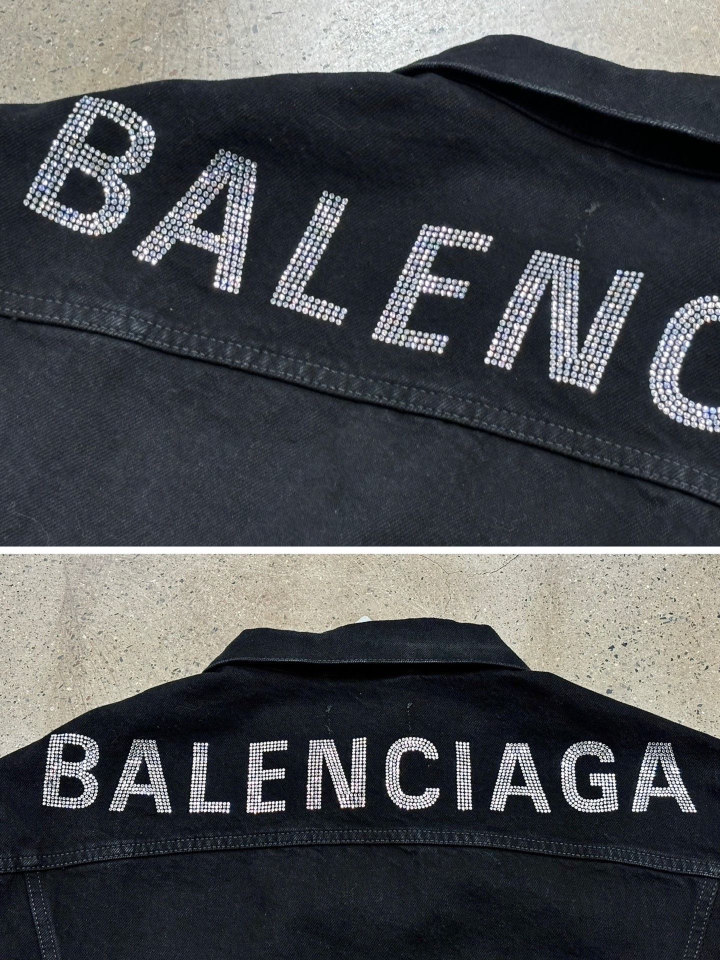Balenciaga Balenciaga Crystal Oversized Denim Jacket Size US L / EU 52-54 / 3 - 5 Thumbnail