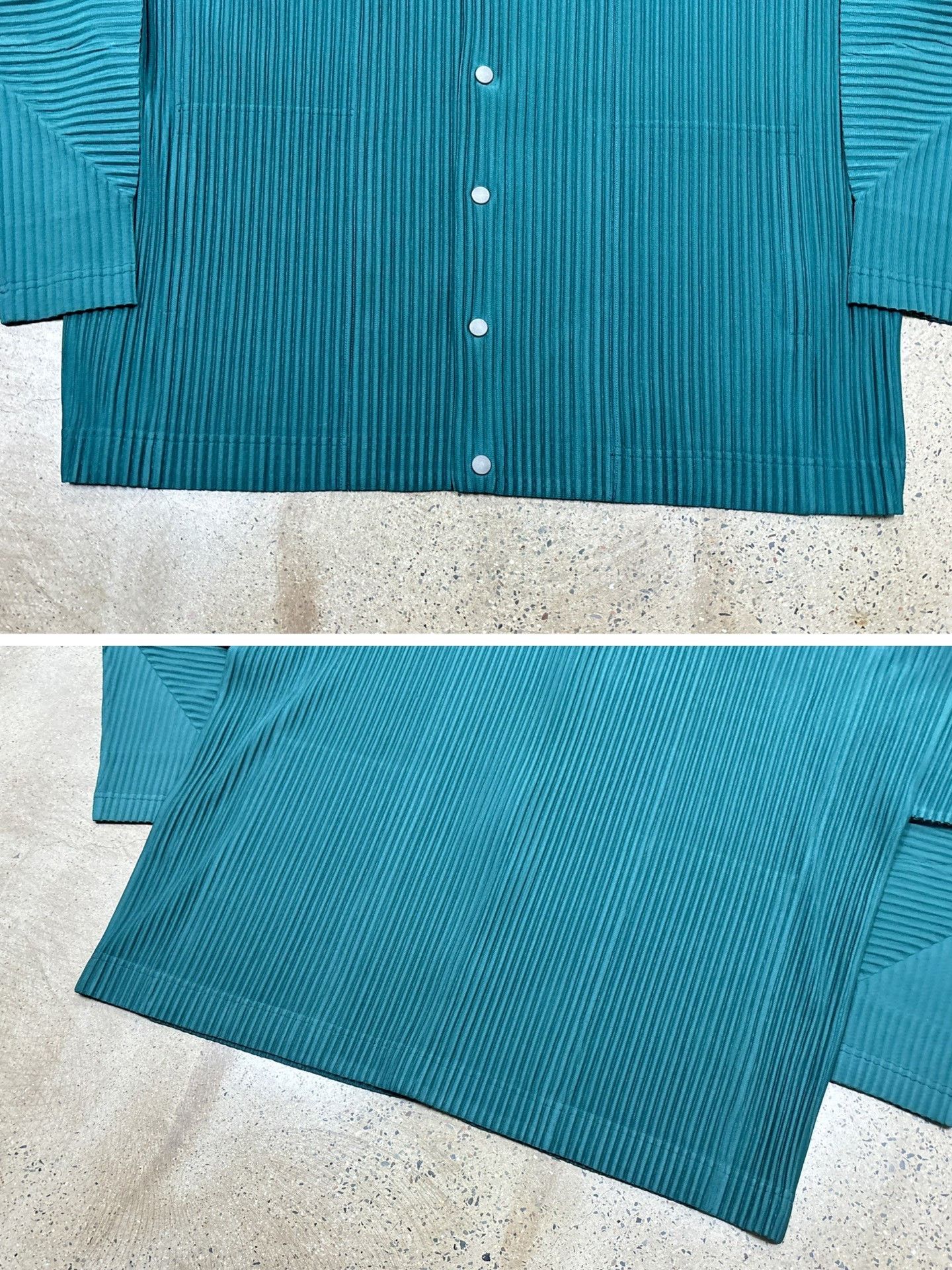 Issey Miyake Issey Miyake Homme Plissé Pleated Button Cardigan Size US L / EU 52-54 / 3 - 6 Thumbnail
