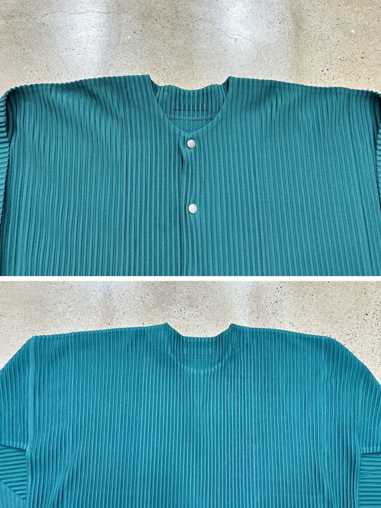 Issey Miyake Issey Miyake Homme Plissé Pleated Button Cardigan Size US L / EU 52-54 / 3 - 5 Thumbnail