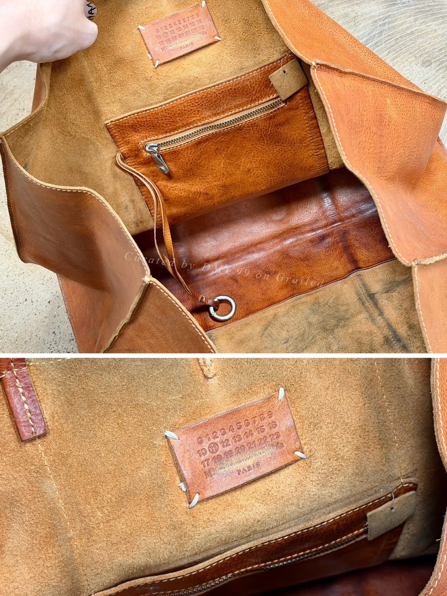 Maison Margiela Maison Margiela Martin Margiela Era Distressed Leather Tote Size ONE SIZE - 5 Thumbnail