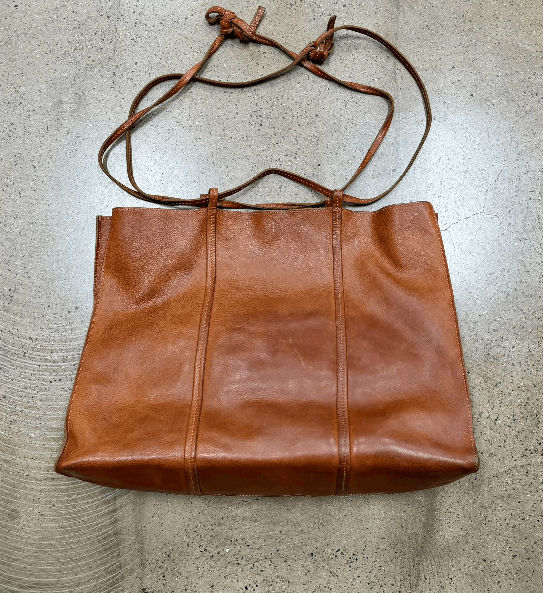 Maison Margiela Maison Margiela Martin Margiela Era Distressed Leather Tote Size ONE SIZE - 9 Thumbnail