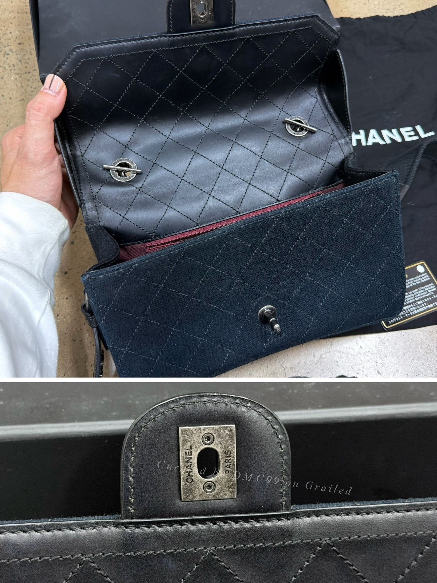 Chanel Chanel Salzburg Canvas Box 22Bag Medium Size ONE SIZE - 7 Thumbnail