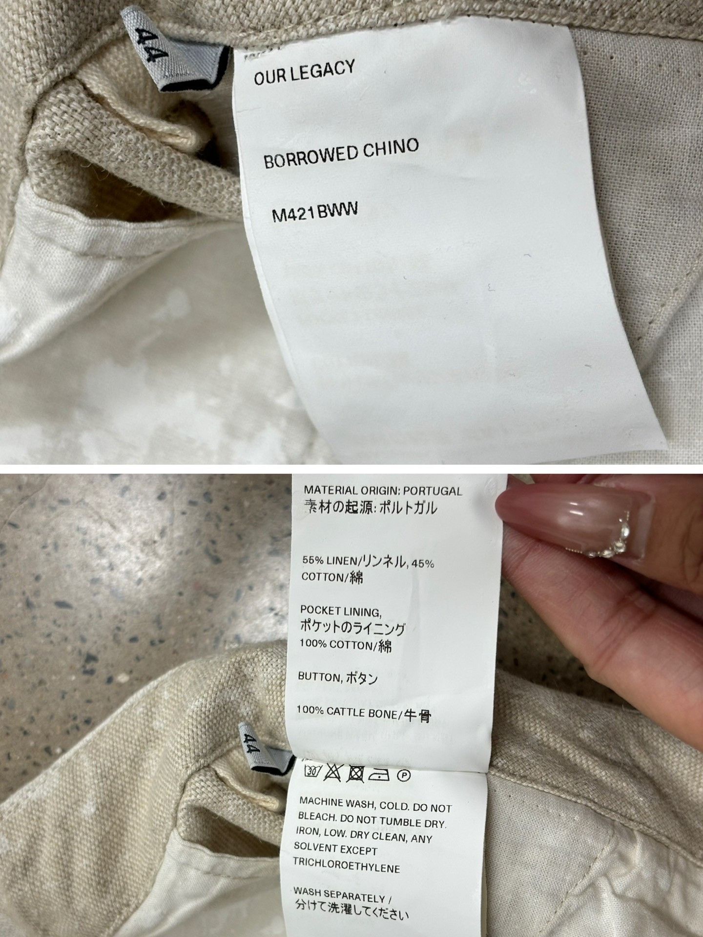 Our Legacy OUR LEGACY Borrowed Chino Trousers Size US 28 / EU 44 - 8 Thumbnail