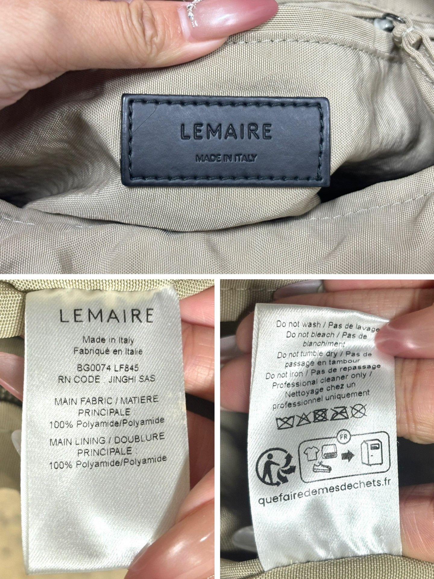 Lemaire Lemaire Soft Game Bag Size ONE SIZE - 9 Thumbnail