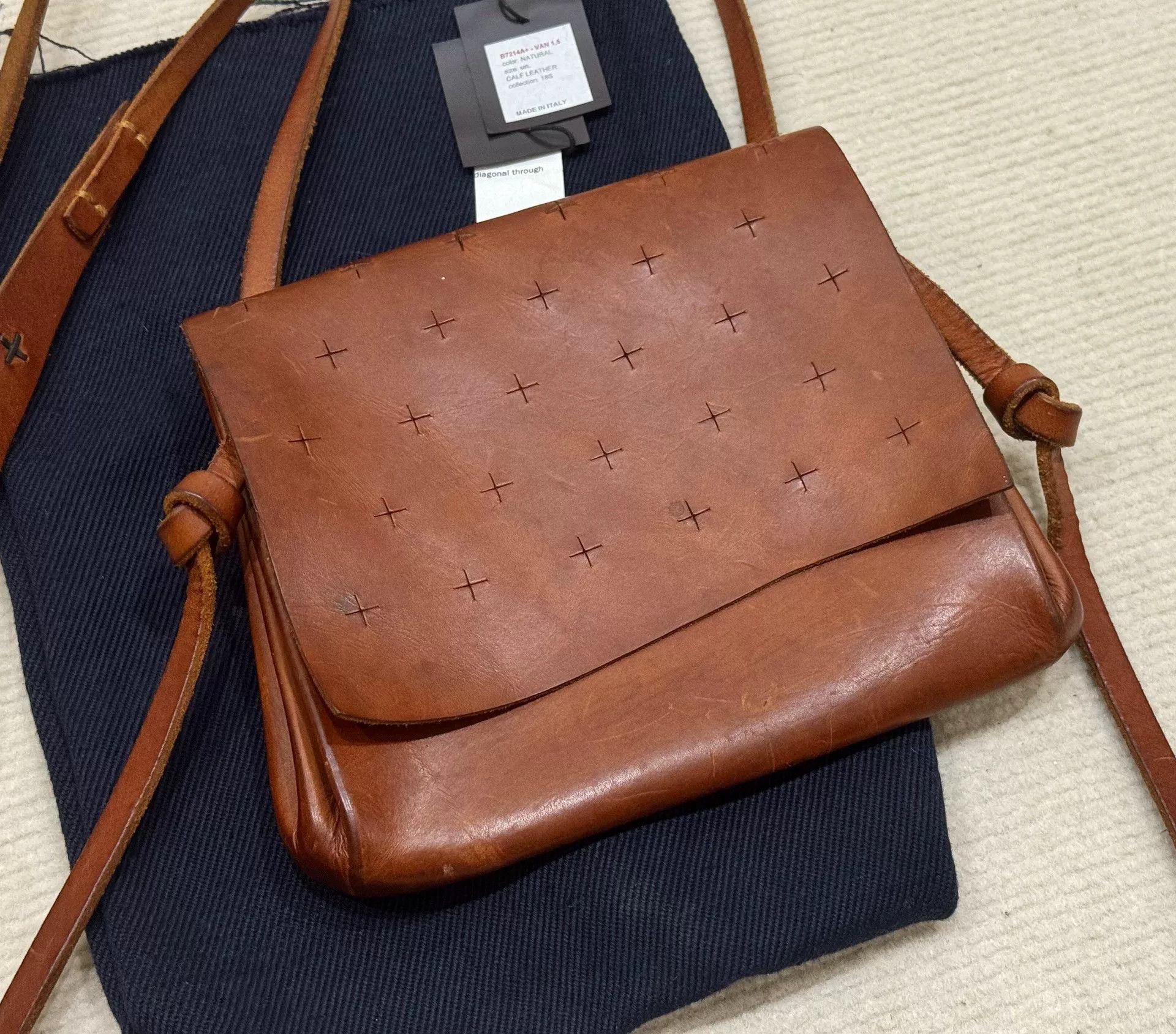 Ma+ M.A+ Maurizio Amadei Leather Envelope Bag Size ONE SIZE - 3 Thumbnail