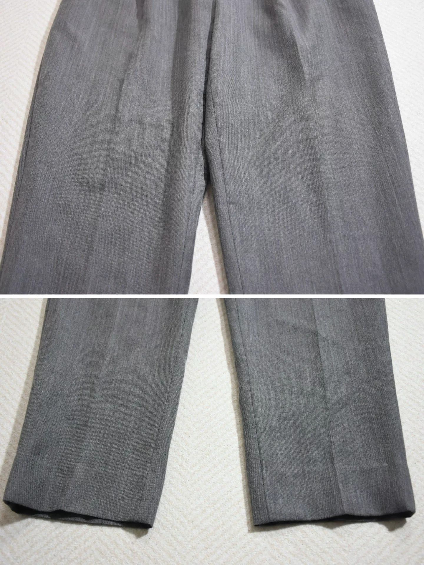 Dior Dior Grey Wool Relaxed Taper Trousers Size US 33 - 7 Thumbnail