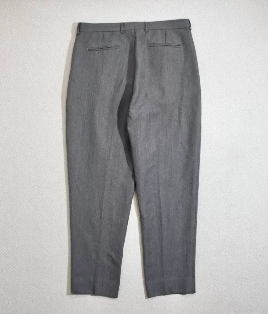 Dior Dior Grey Wool Relaxed Taper Trousers Size US 33 - 2 Thumbnail