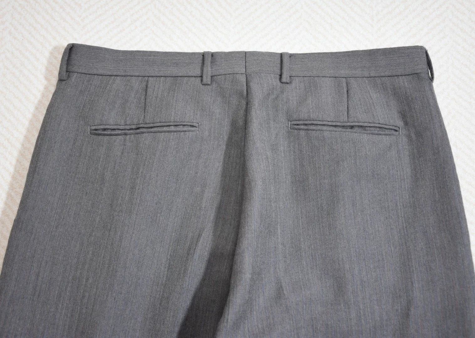 Dior Dior Grey Wool Relaxed Taper Trousers Size US 33 - 6 Thumbnail