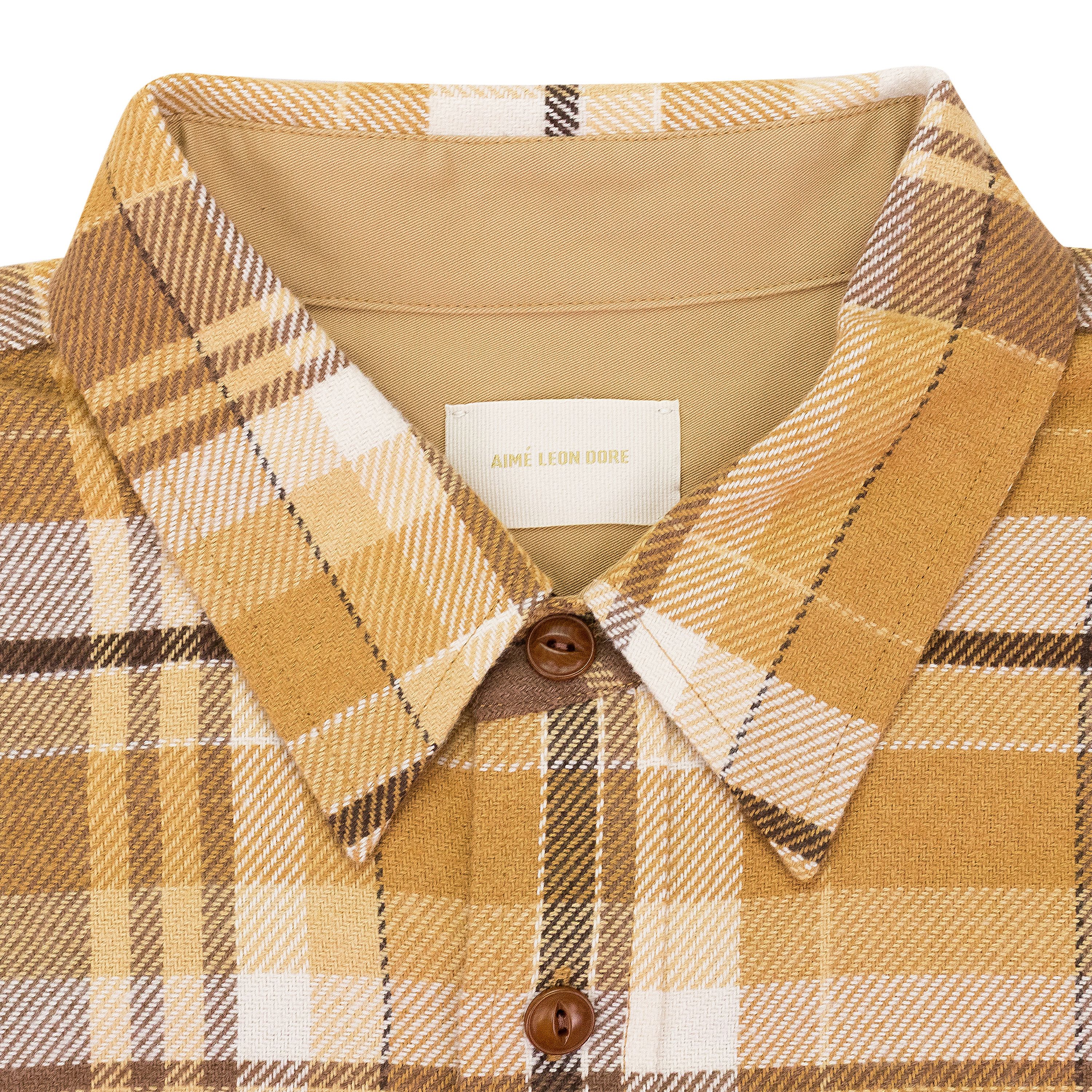 Aime Leon Dore Aime Leon Dore BROWN PLAID COTTON BUTTON-DOWN SHIRT SIZE M Size US M / EU 48-50 / 2 - 3 Thumbnail