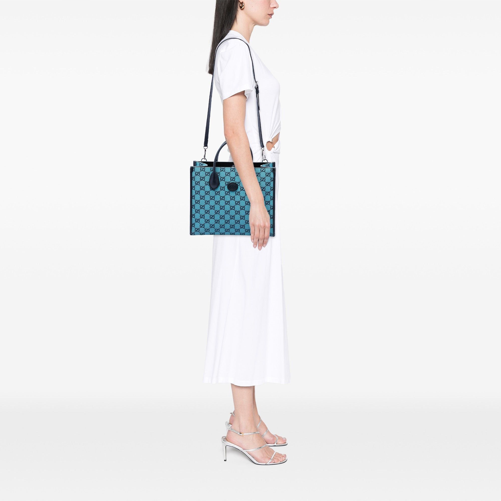Gucci Small GG Canvas Interlocking G Tote Size ONE SIZE - 6 Thumbnail