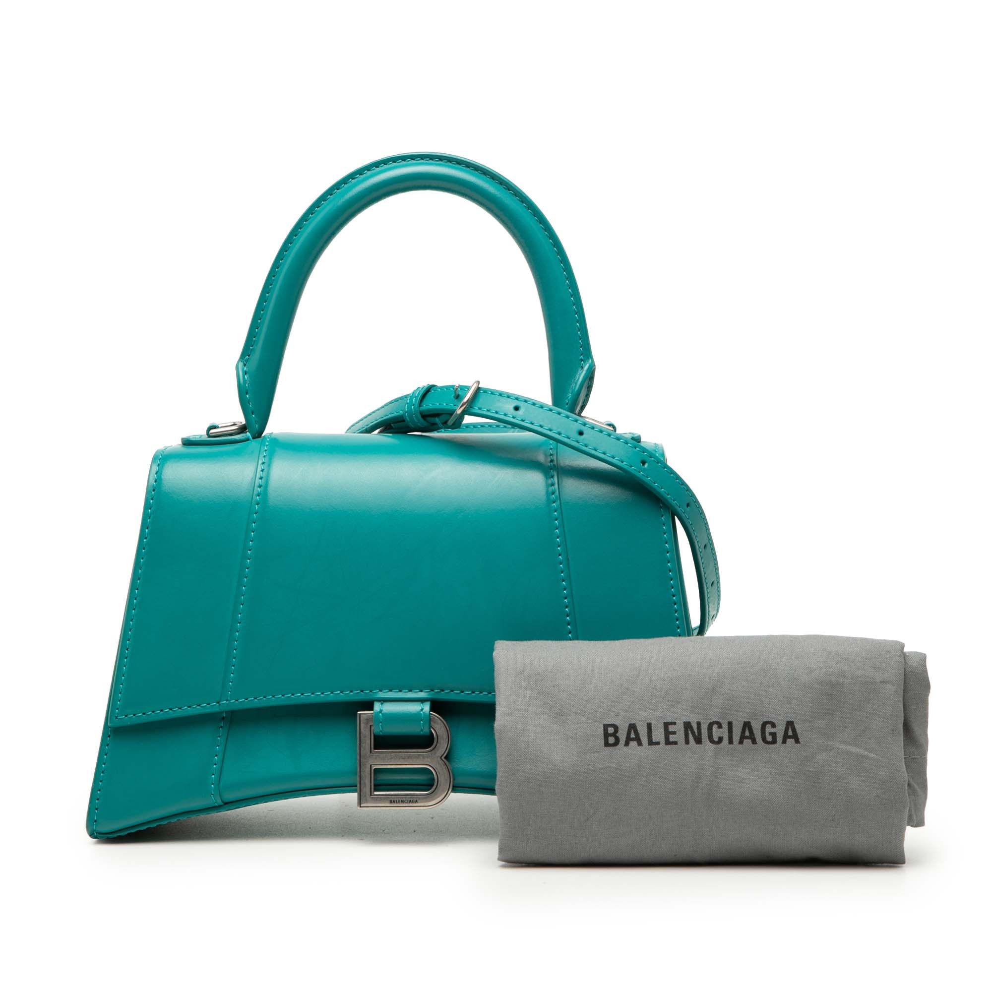 Balenciaga Small Shiny Box Calfskin Hourglass Top Handle Bag Size ONE SIZE - 8 Thumbnail