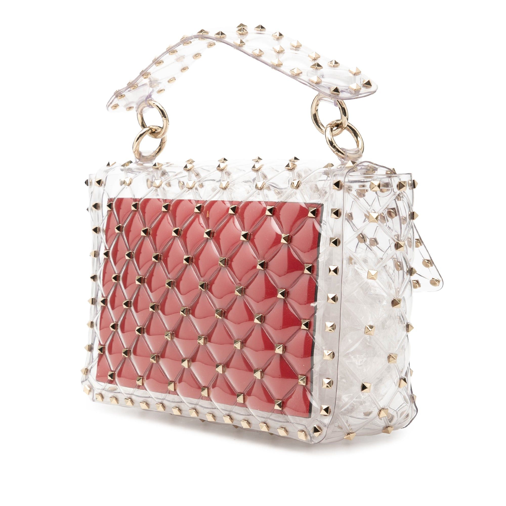 Valentino Medium PVC Rockstud Spike Satchel Size ONE SIZE - 2 Thumbnail