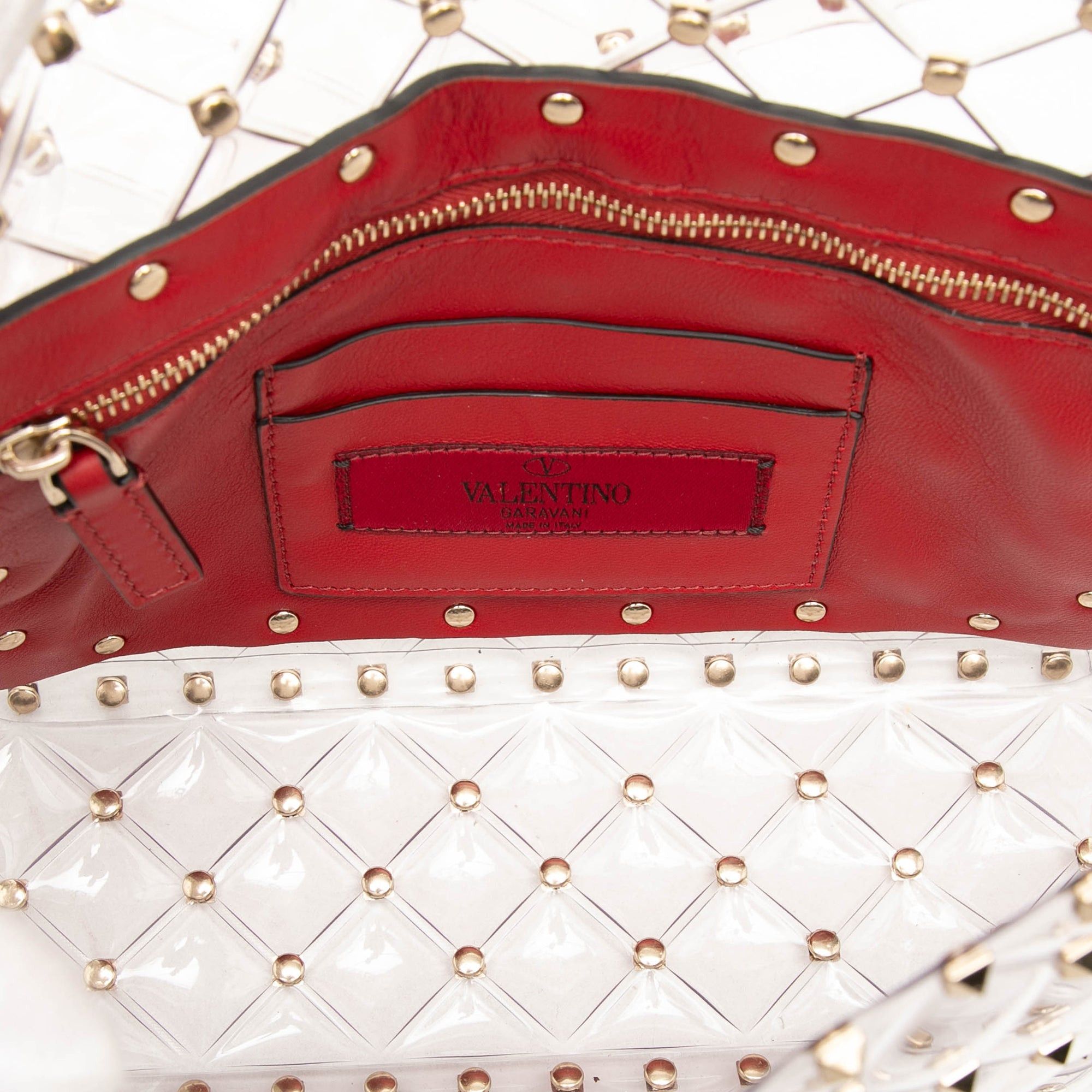 Valentino Medium PVC Rockstud Spike Satchel Size ONE SIZE - 4 Thumbnail