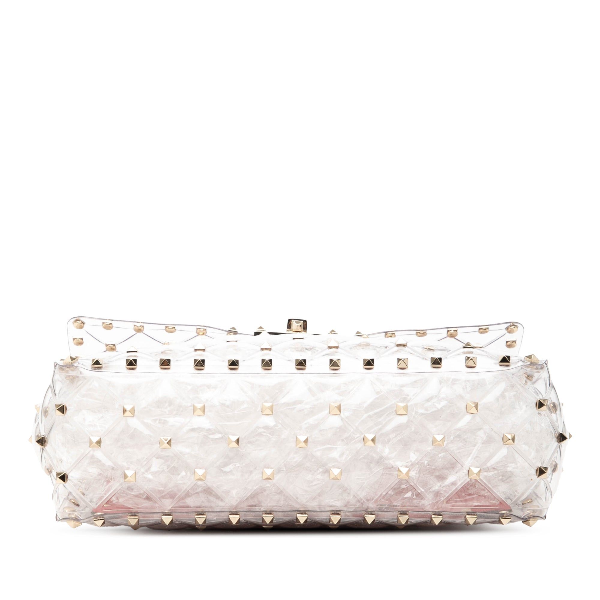 Valentino Medium PVC Rockstud Spike Satchel Size ONE SIZE - 3 Thumbnail