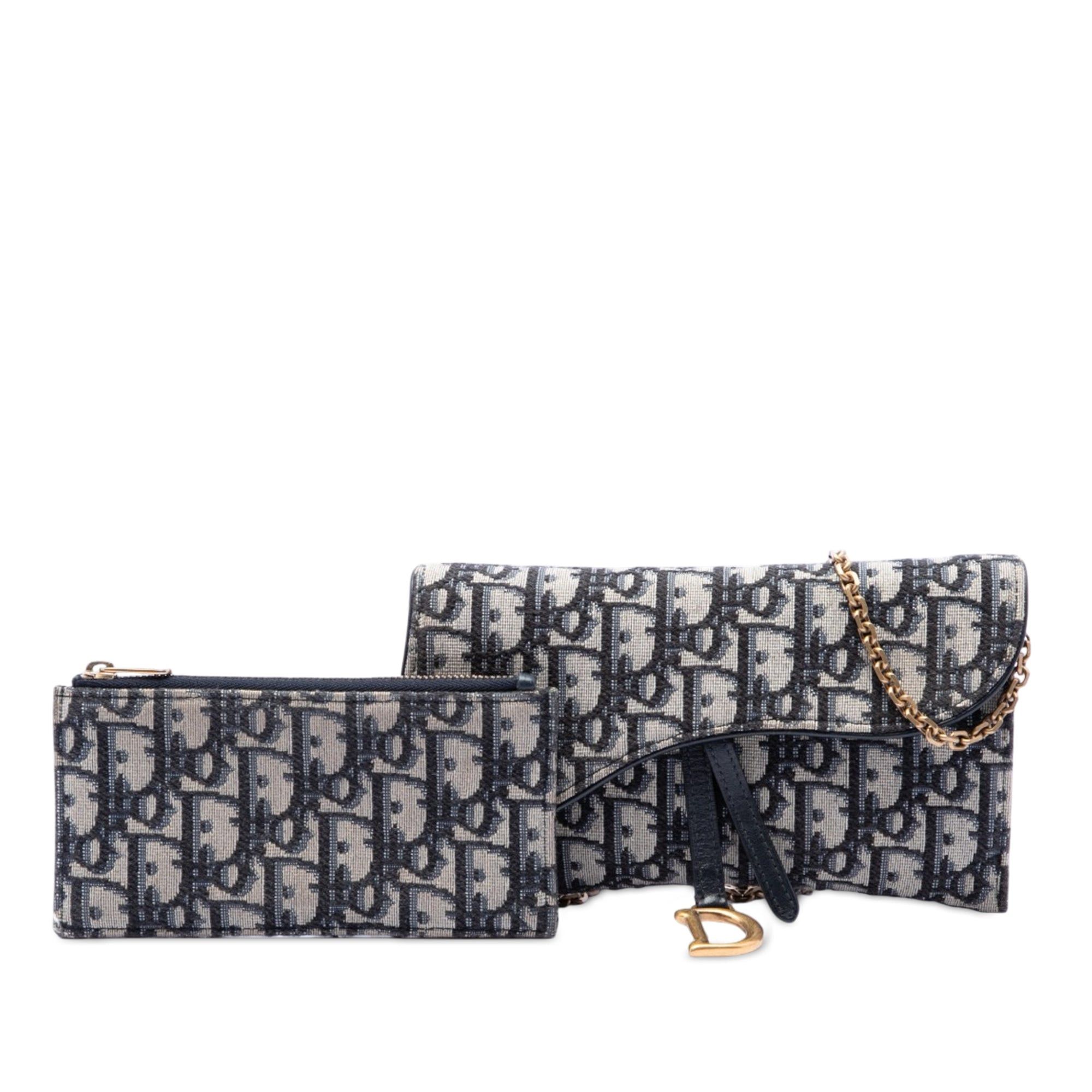Dior Oblique Canvas Saddle Wallet On Chain Size ONE SIZE - 7 Thumbnail