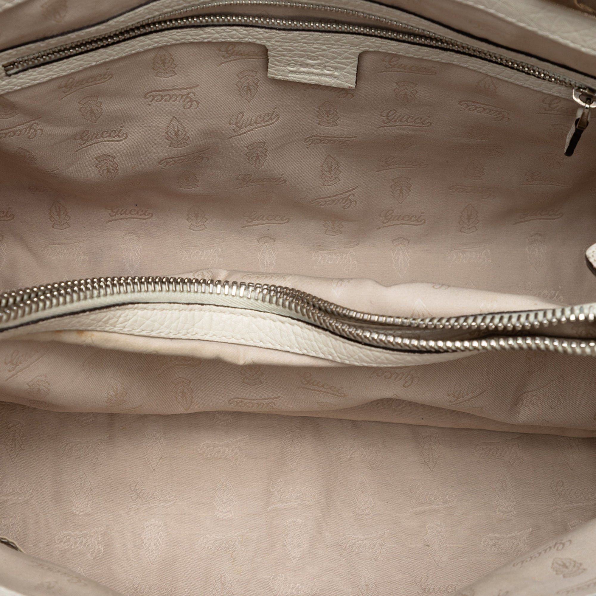 Gucci Medium GG Canvas Bamboo Libeccio Tote Size ONE SIZE - 4 Thumbnail