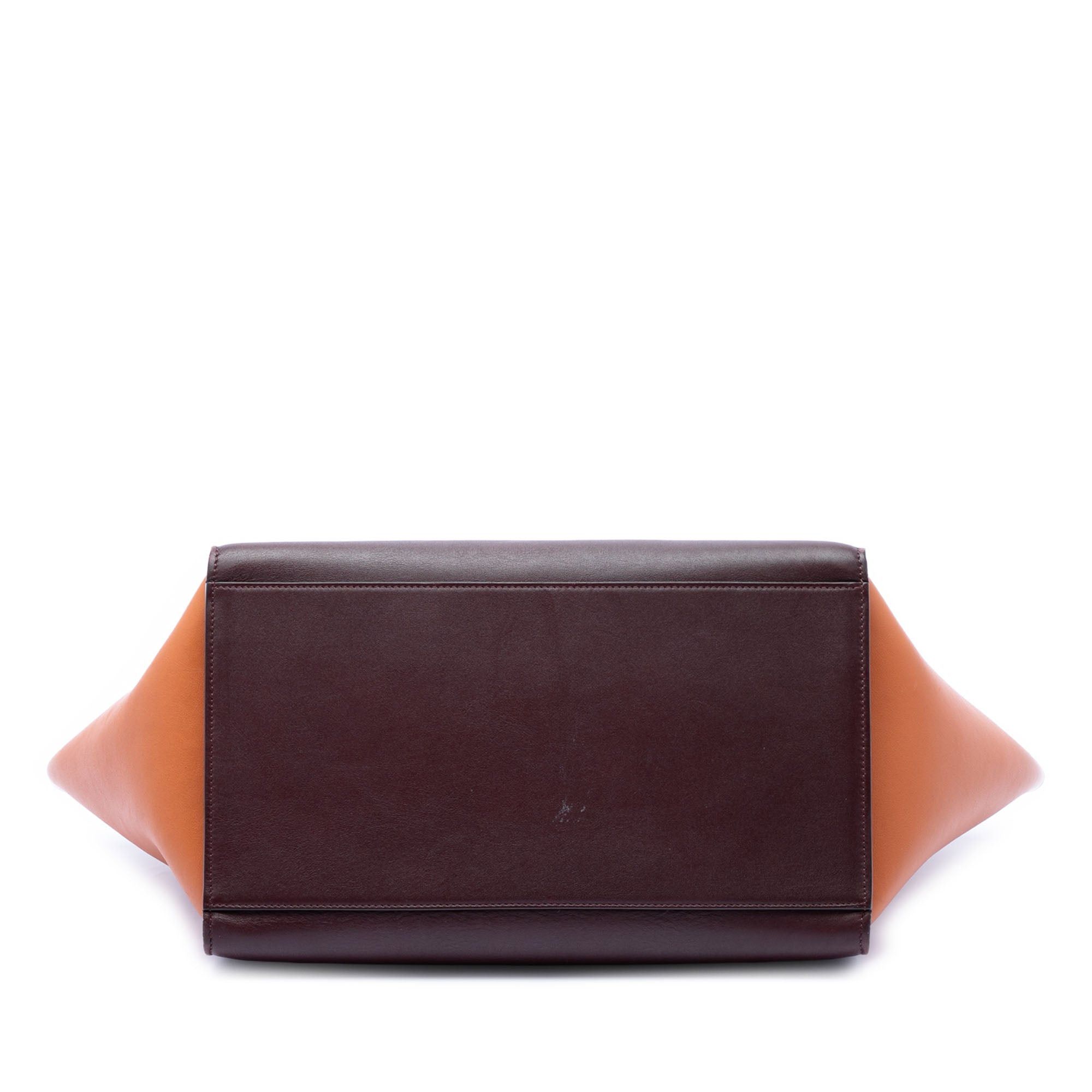 Celine Medium Tricolor Leather Trapeze Satchel Size ONE SIZE - 3 Thumbnail