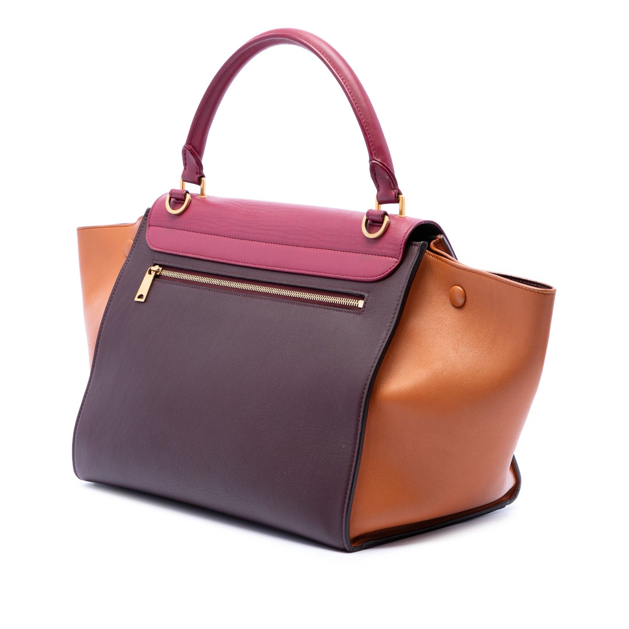 Celine Medium Tricolor Leather Trapeze Satchel Size ONE SIZE - 2 Thumbnail