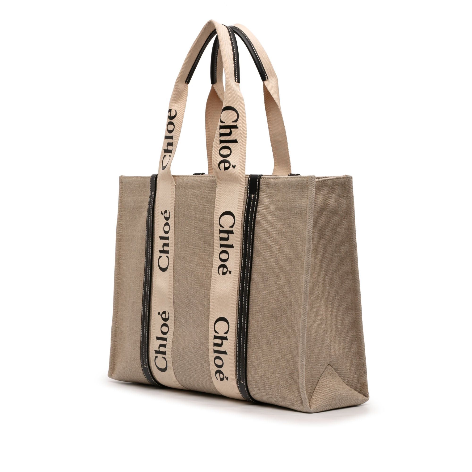 Chloe Large Woody Canvas Tote Bag Size ONE SIZE - 2 Thumbnail