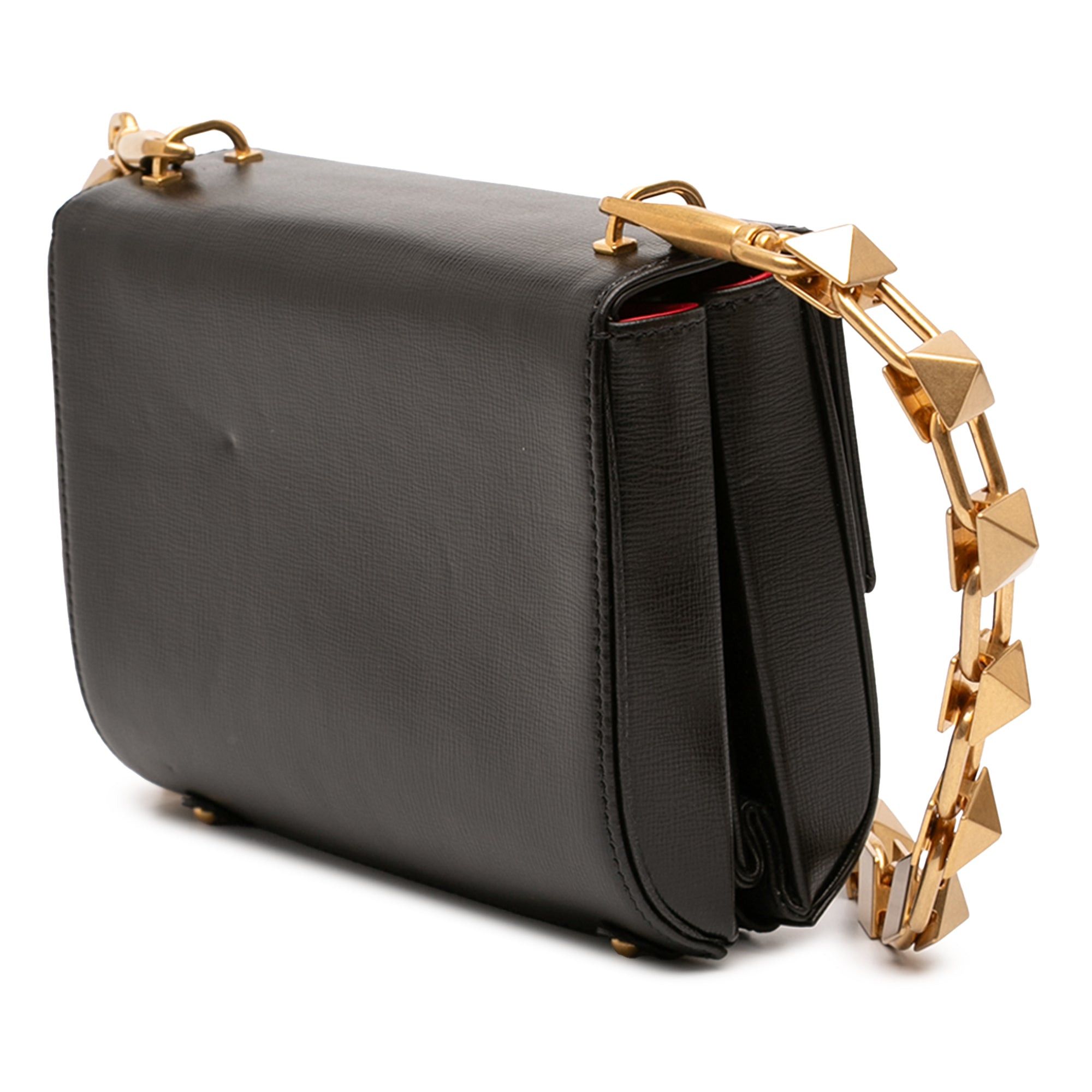 Valentino Grained Calfskin Stud Sign Shoulder Bag Size ONE SIZE - 2 Thumbnail