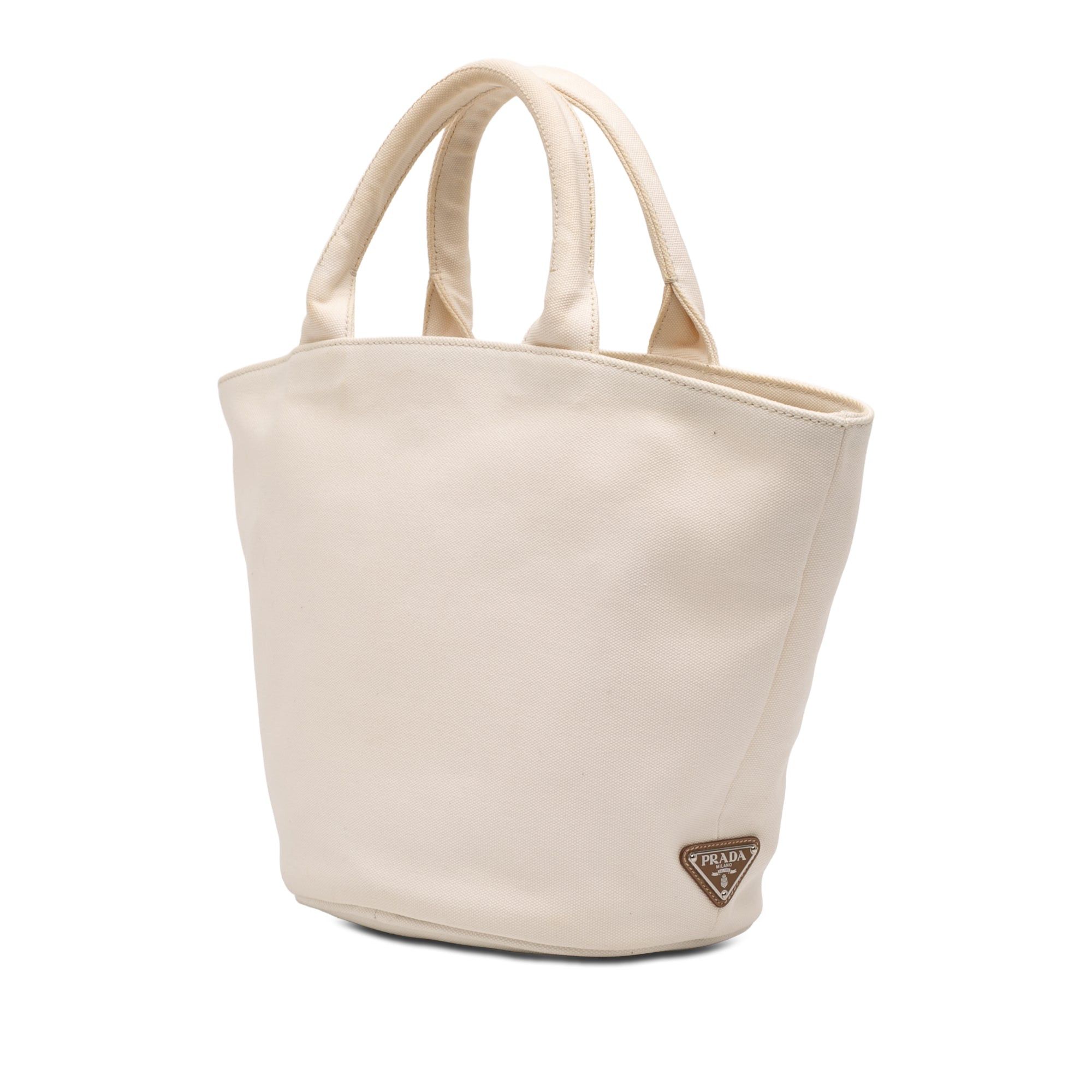 Prada Small Canvas Canapa Shopping Tote Size ONE SIZE - 2 Thumbnail